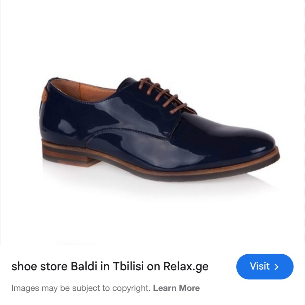 New Navy Blue Baldi European Designer Shoes